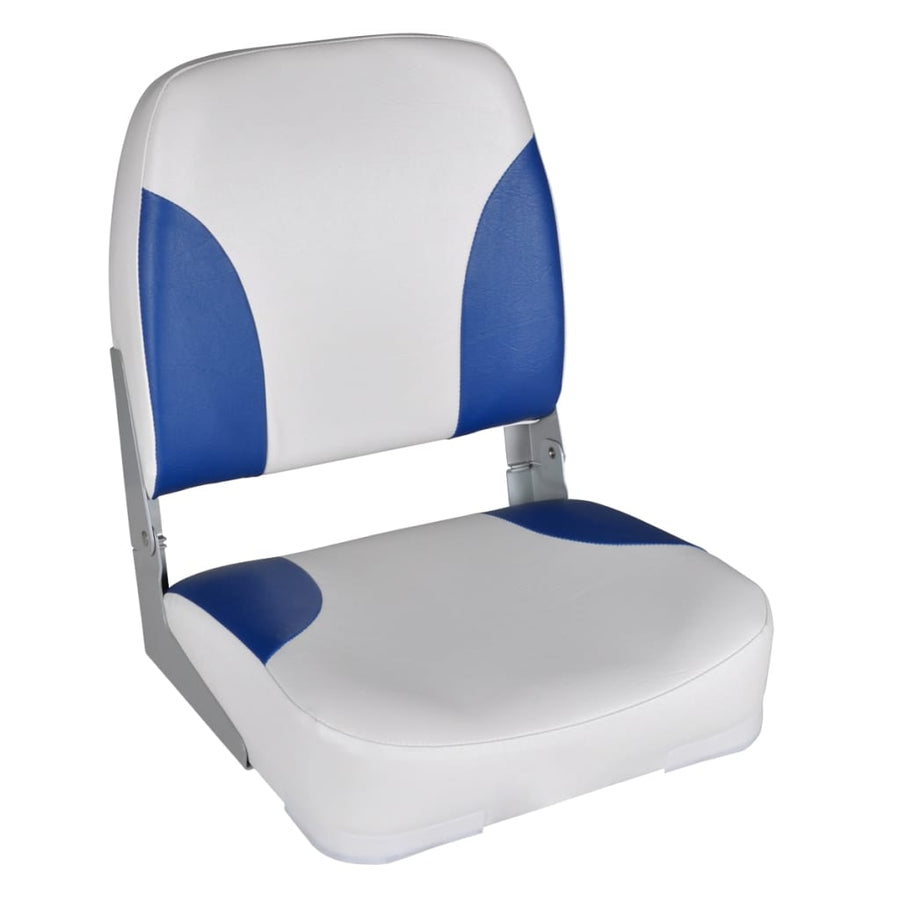 Bootstoelen Inklapbare Rugleuning 41X36X48 Cm Blauw Wit 2