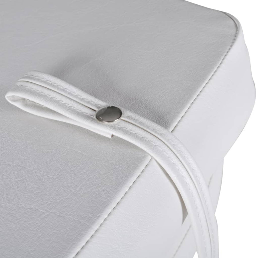 Bootstoelen Inklapbare Rugleuning 41X36X48 Cm Blauw Wit 2