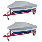 Boat covers 2 pcs 427-488x229 cm grey