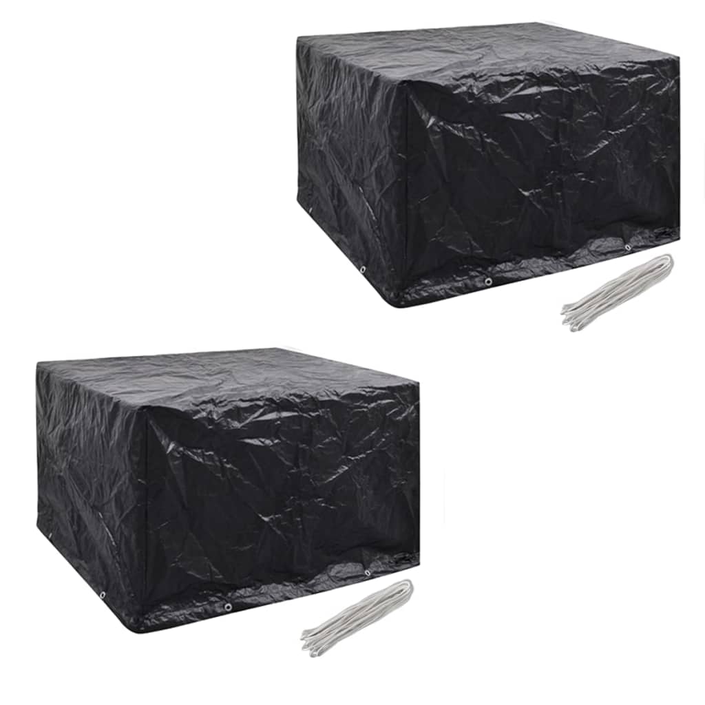 Tuinmeubelhoezen Poly Rattan 4-Persoons 113X113 Cm 2 113 x 113 x 73 cm
