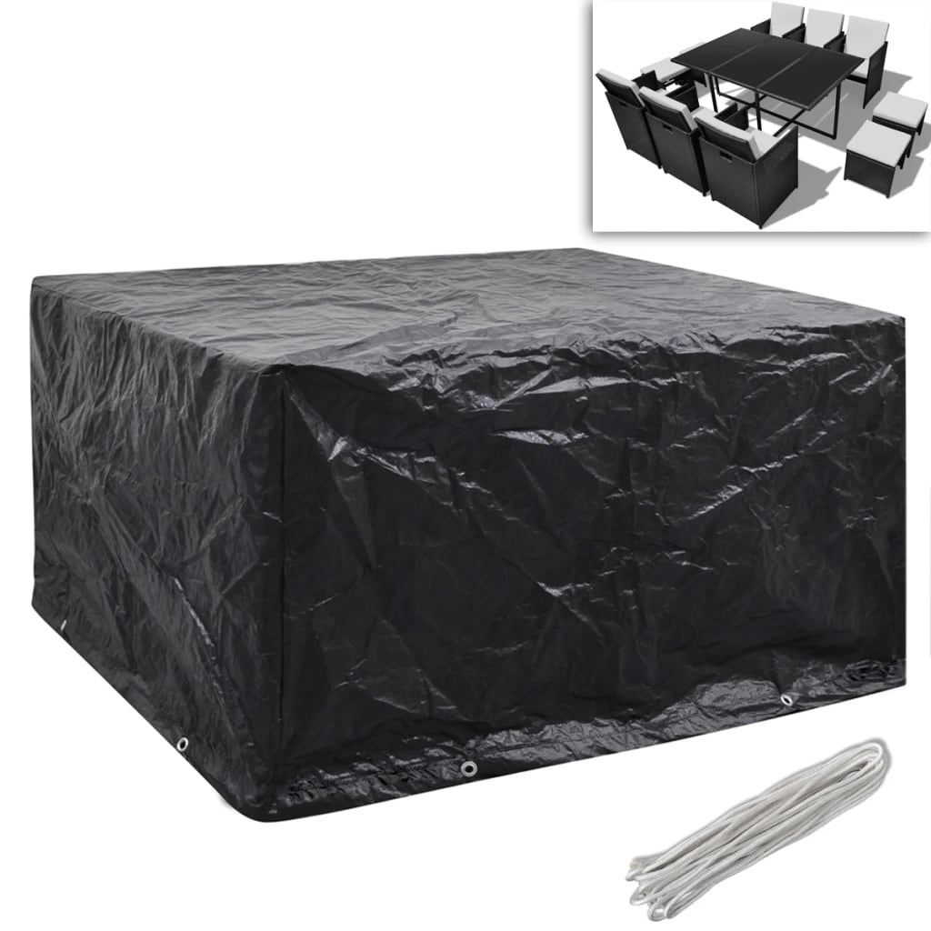 Tuinmeubelhoezen Poly Rattan 6-Persoons 17X113 Cm 2 172 x 113 x 73 cm