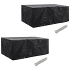 Poly rattan garden furniture covers 2 pcs 8-seater 229x113 cm