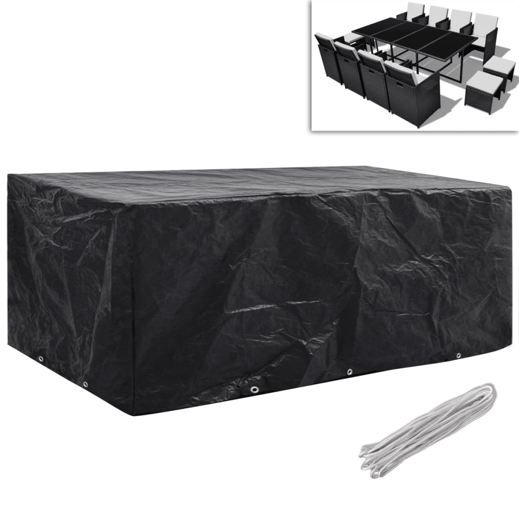 Tuinmeubelhoezen Poly Rattan 8-Persoons 9X113 Cm 2 229 x 113 x 73 cm
