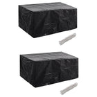 Tuinmeubelhoes polyethyleen 2 stuks 180x140x90 cm