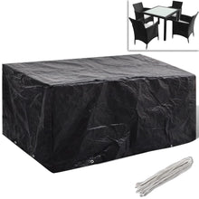 Tuinmeubelhoezen Poly Rattan 4-Persoons 180X140 Cm 2 180 x 140 x 90 cm