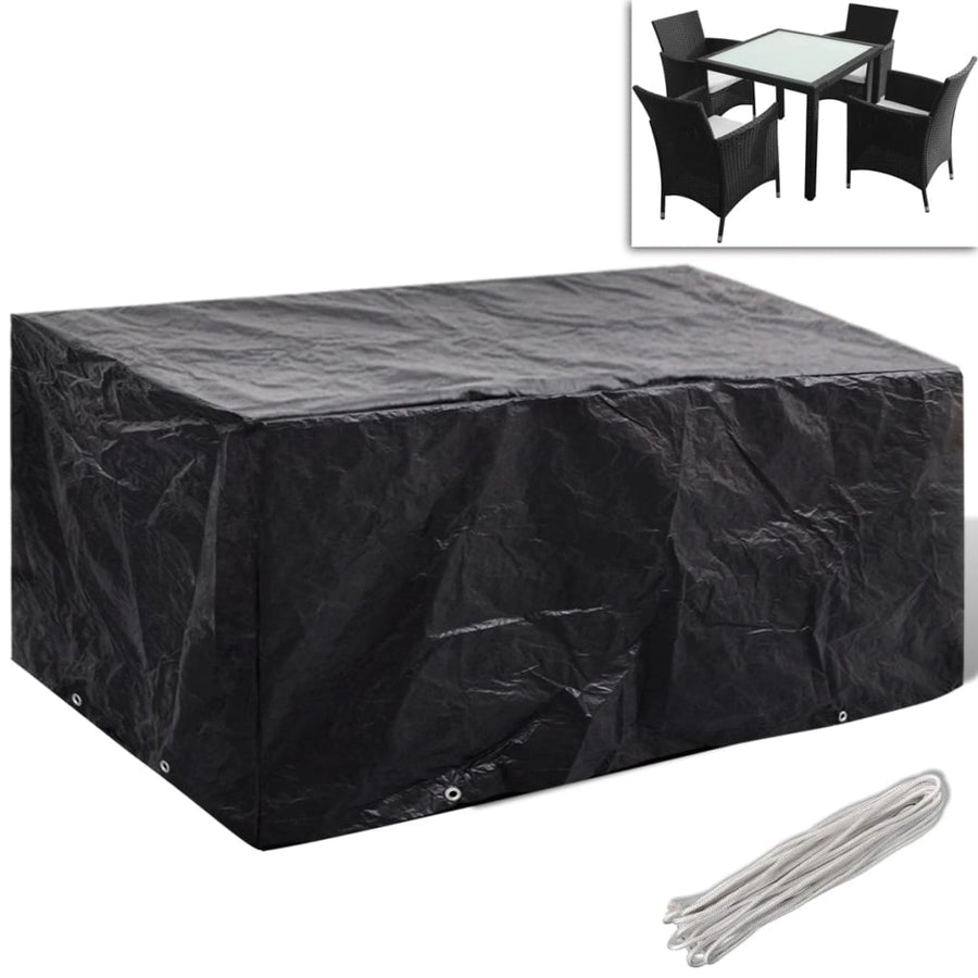 Tuinmeubelhoezen Poly Rattan 4-Persoons 180X140 Cm 2 180 x 140 x 90 cm