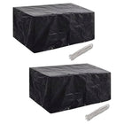 Tuinmeubelhoezen 2 stuks 240x140x90 cm zwart