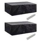 Tuinmeubelhoes 300x140x90 cm poly rattan zwart
