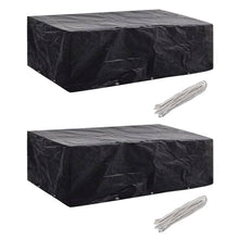 Tuinmeubelhoezen Poly Rattan 8-Persoons 300X140 Cm 2 300 x 140 x 90 cm