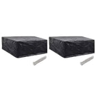 Tuinmeubelhoezen 2 st 260x260x90 cm zwart