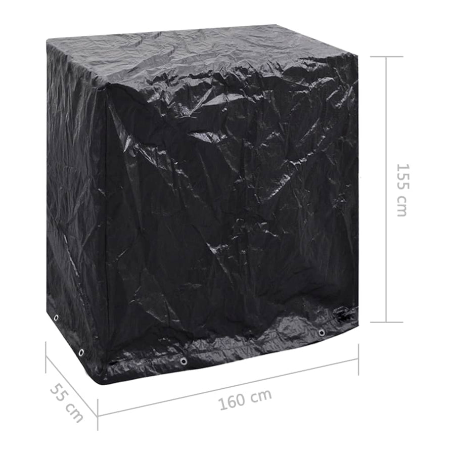 Tafeltennistafelhoezen 2 St 8 Ogen 160X55X182 Cm