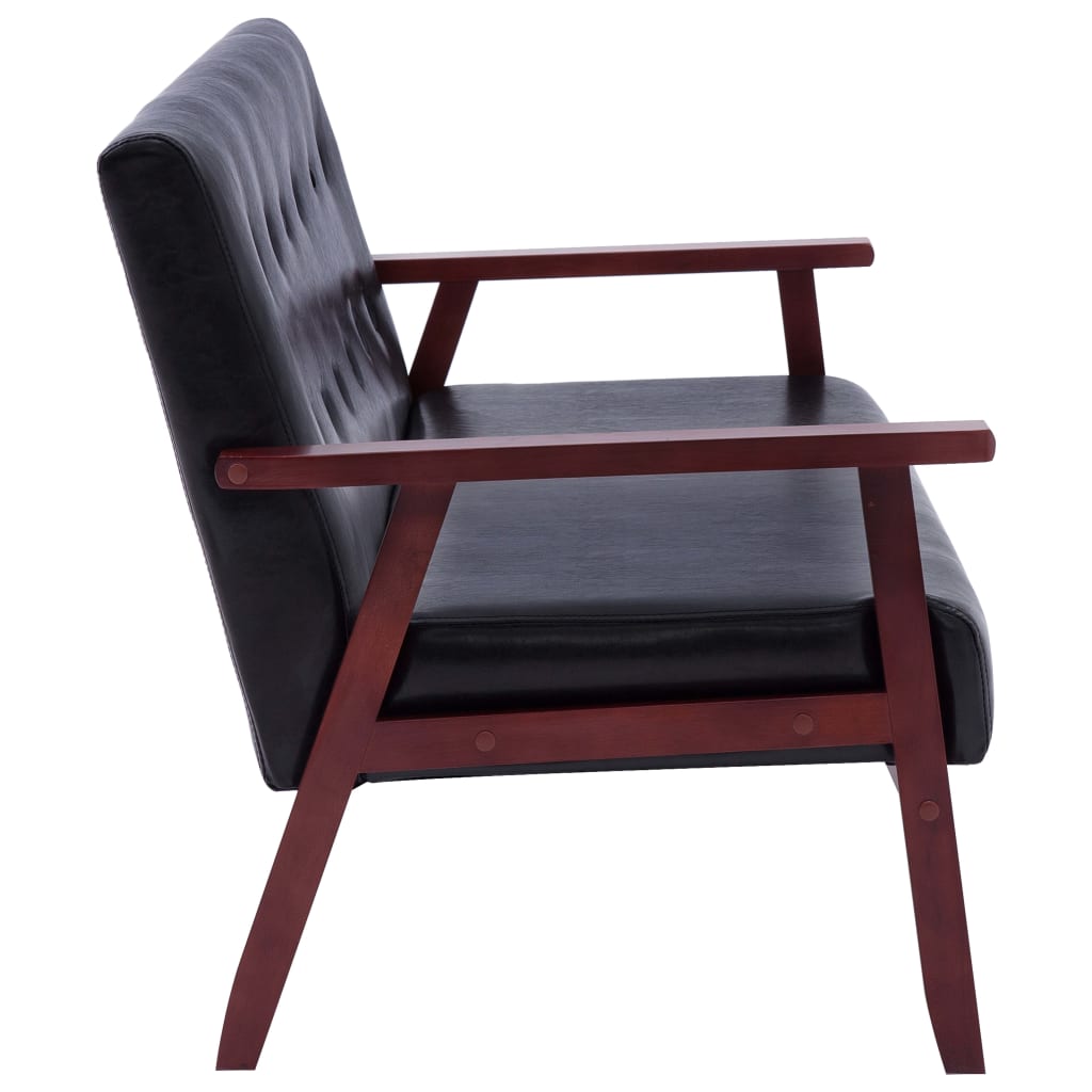 3-Delig Bankstel Kunstleer 2 x 1-seater + 3-seater