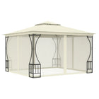 Gazebo with nets 300x300x265 cm cream