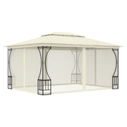 Prieel 300x400x265 cm crèmekleurig met netten