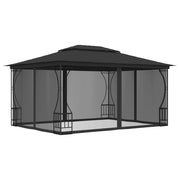 Prieel 300x400x265 cm antraciet met netten