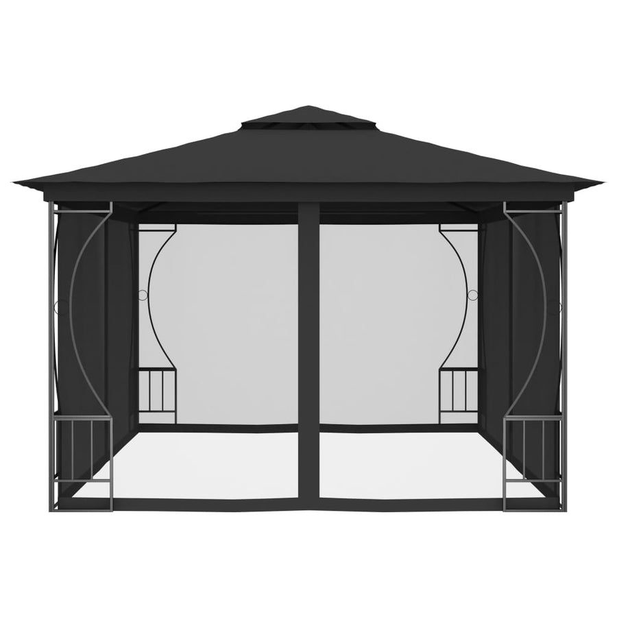 Prieel Met Netten Kleurig 300 x 400 x 265 cm Antraciet
