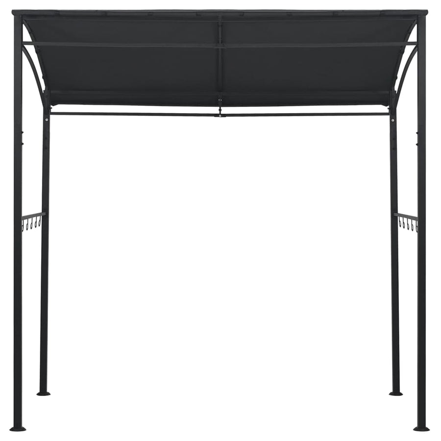 Barbecue Paviljoen 215X150X220 Cm Staal Antraciet Beige En Goud