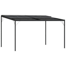 Prieel Met Dak 4X3X2,5 M Aluminium En Staal Antracietkleurig