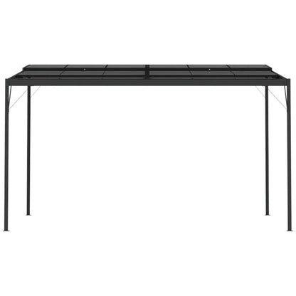 Prieel Met Dak 4X3X2,5 M Aluminium En Staal Antracietkleurig