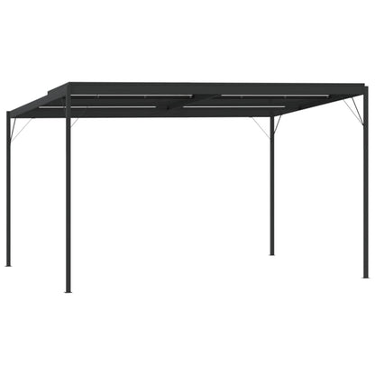 Prieel Met Dak 4X3X2,5 M Aluminium En Staal Antracietkleurig