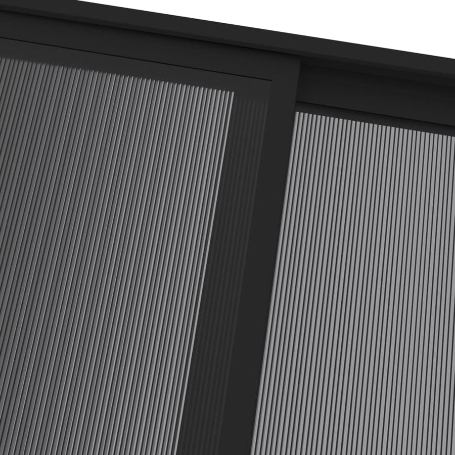 Prieel Met Dak 4X3X2,5 M Aluminium En Staal Antracietkleurig