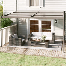 Prieel Met Dak 4X3X2,5 M Aluminium En Staal Antracietkleurig