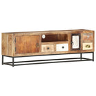 TV cabinet 120x30x40 cm solid reclaimed wood