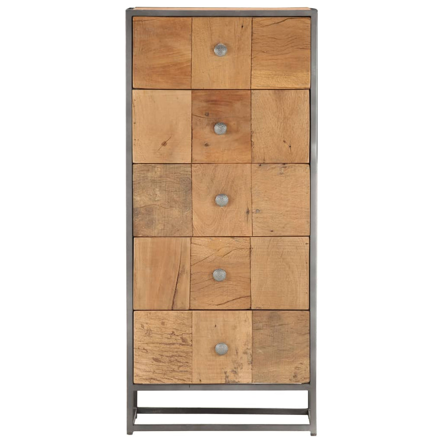 Ladekast 45x30x100 cm massief gerecycled hout