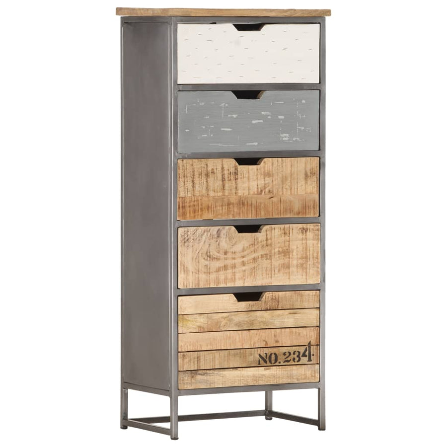 Ladekast 45X30X105 Cm Massief Mangohout
