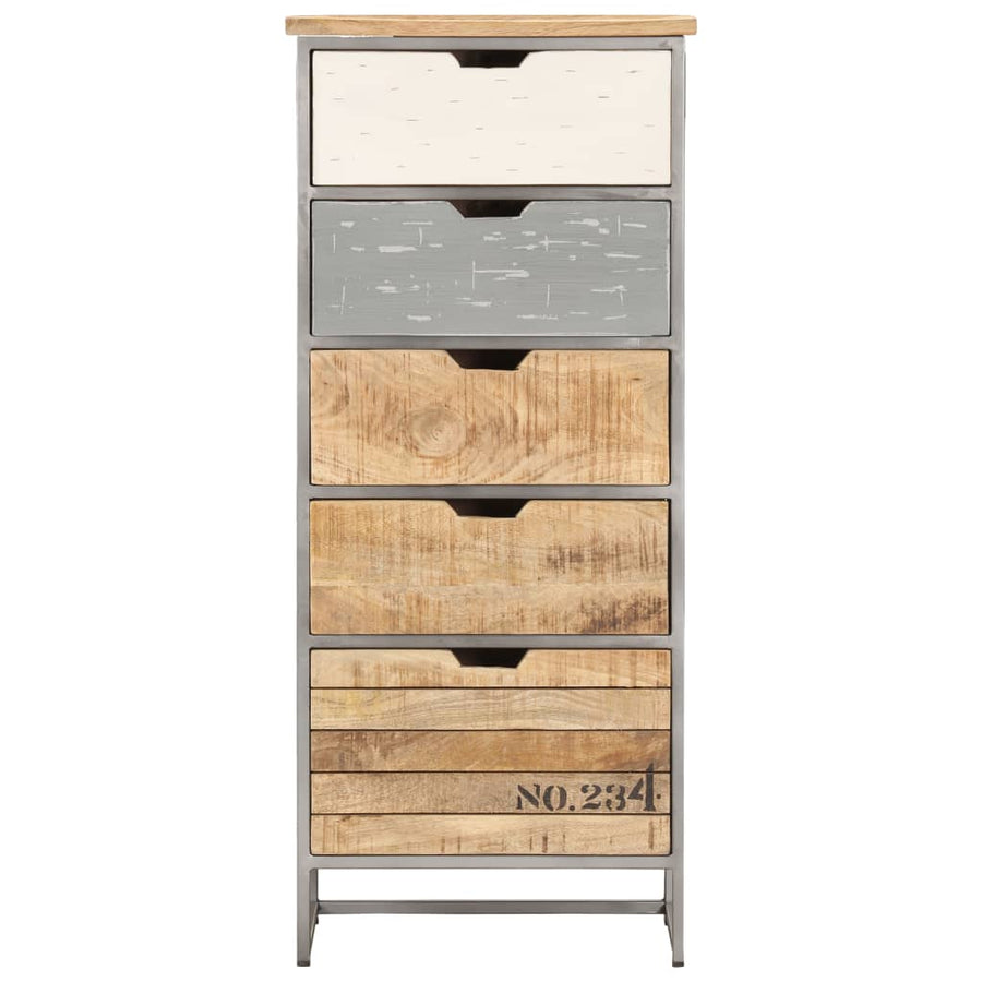 Ladekast 45X30X105 Cm Massief Mangohout