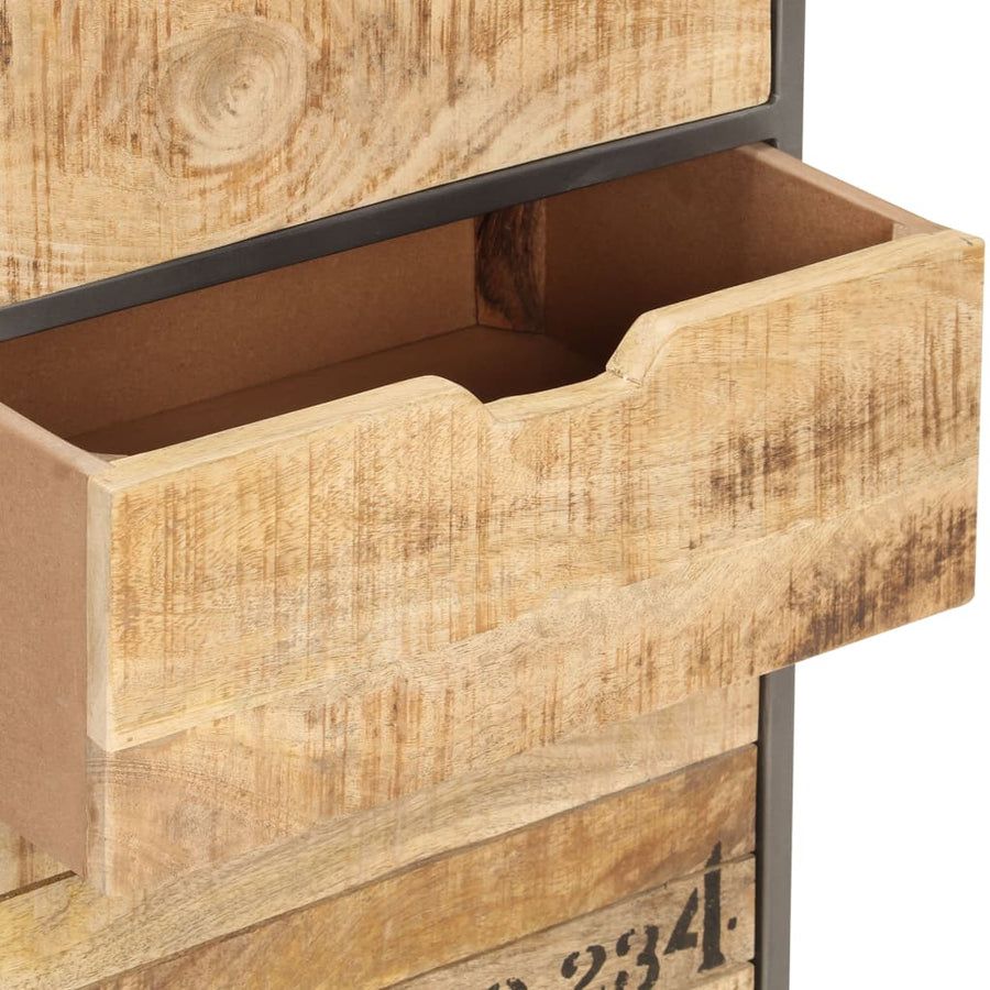 Ladekast 45X30X105 Cm Massief Mangohout
