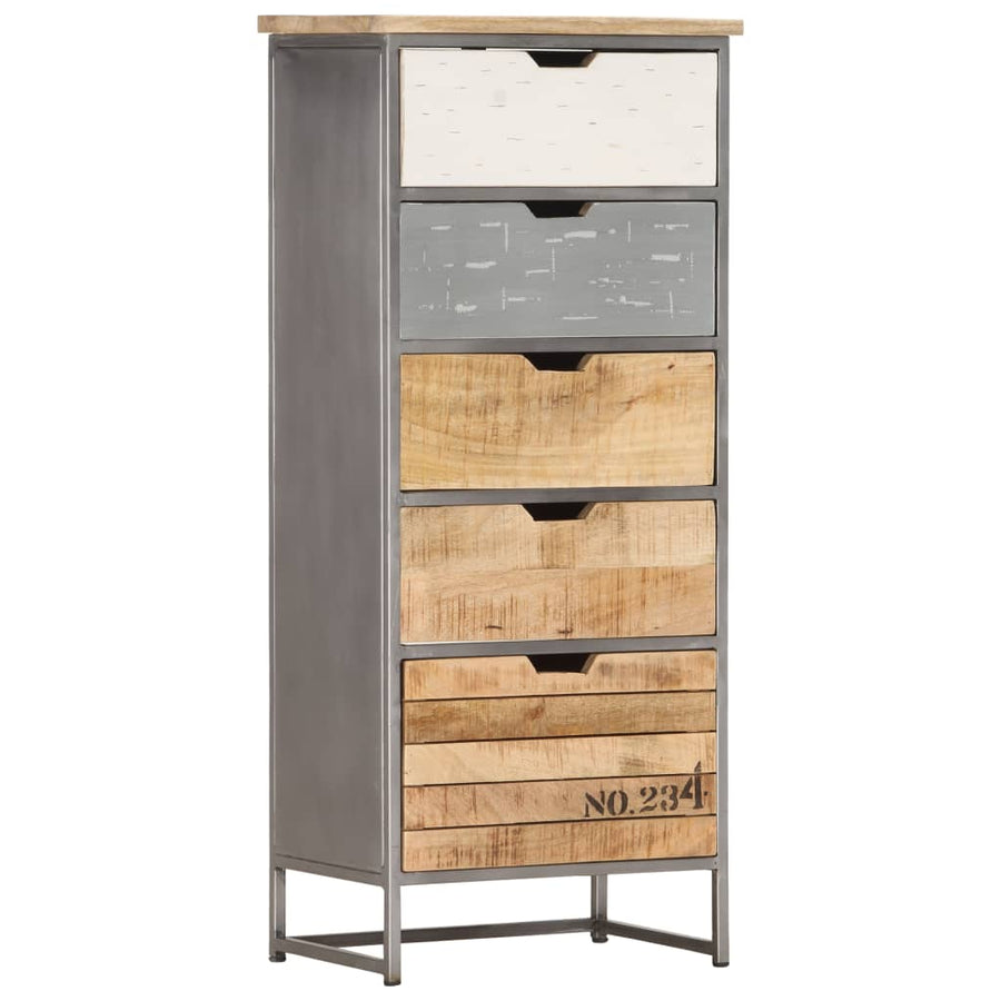 Ladekast 45X30X105 Cm Massief Mangohout