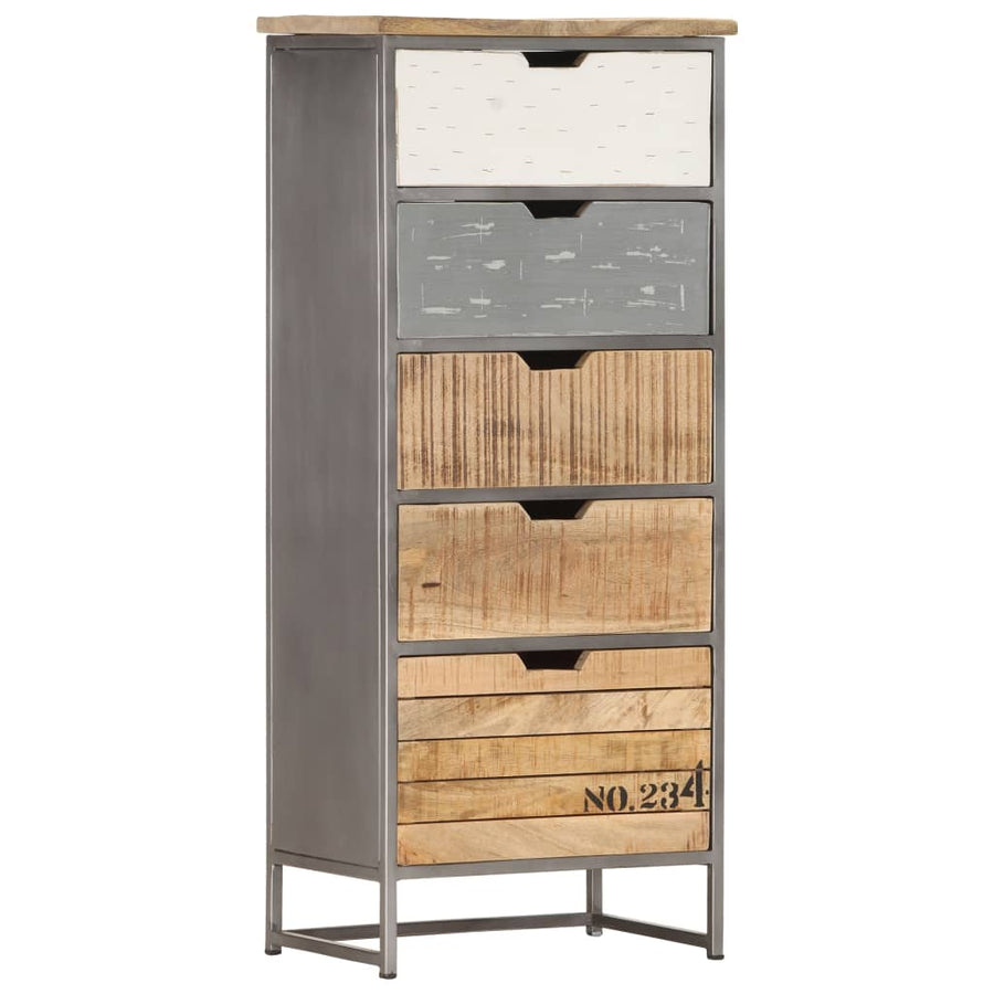Ladekast 45X30X105 Cm Massief Mangohout