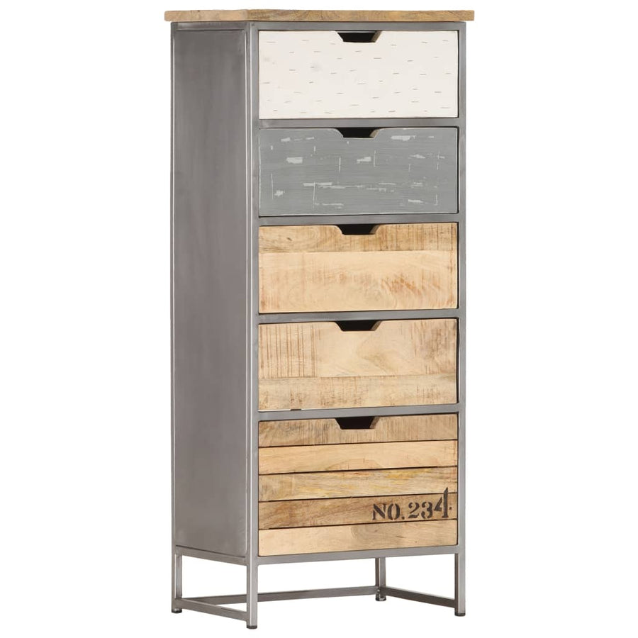 Ladekast 45X30X105 Cm Massief Mangohout