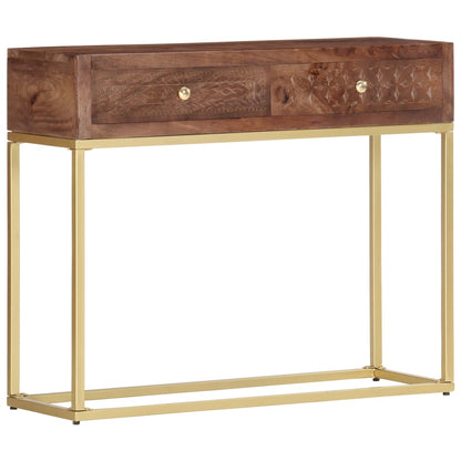 Wandtafel 90X30X75 Cm Massief Mangohout