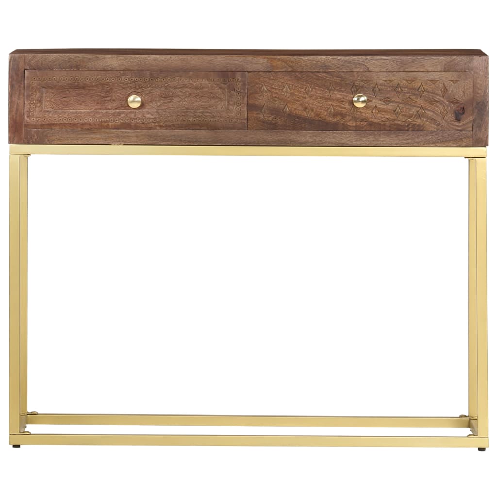 Wandtafel 90X30X75 Cm Massief Mangohout