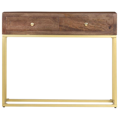 Wandtafel 90X30X75 Cm Massief Mangohout