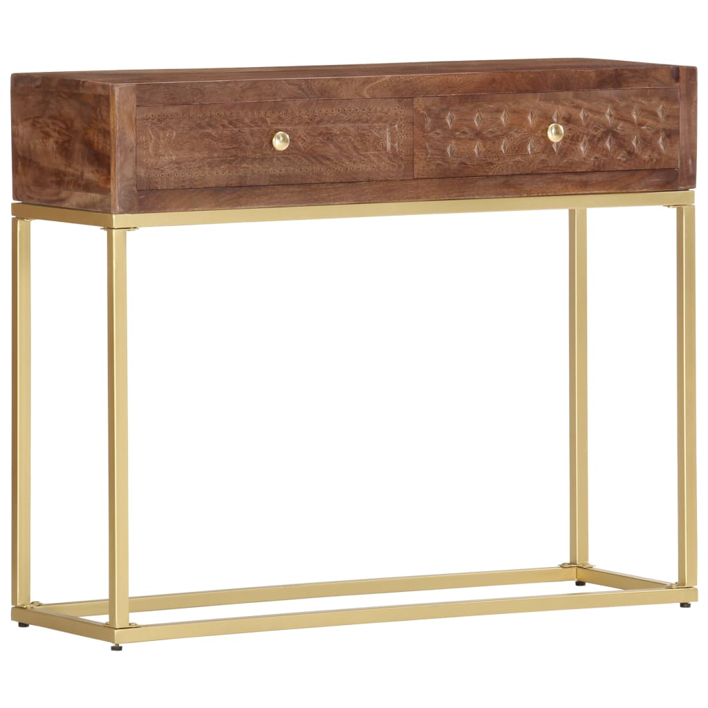 Wandtafel 90X30X75 Cm Massief Mangohout