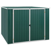 Tuinschuur 195x198x159 cm staal groen