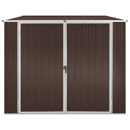 Tuinschuur 195X198X159 Cm Gegalvaniseerd Staal Bruin