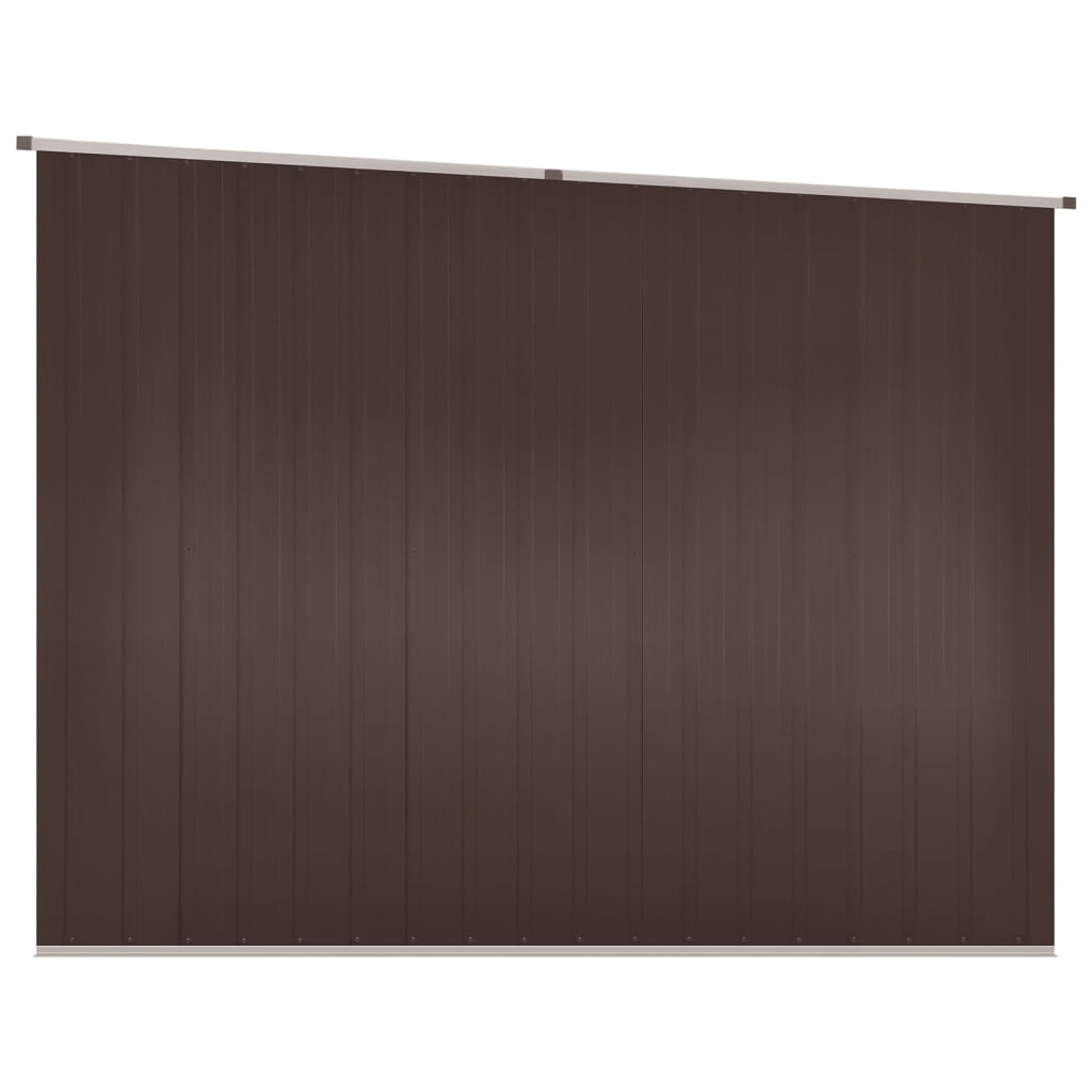 Tuinschuur 195X198X159 Cm Gegalvaniseerd Staal Bruin