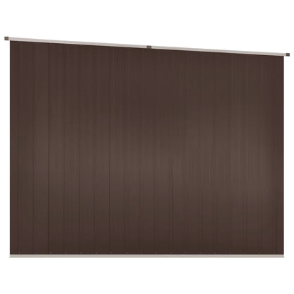 Tuinschuur 195X198X159 Cm Gegalvaniseerd Staal Bruin