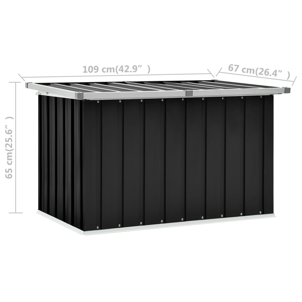 Tuinbox 109 x 67 x 65 cm Antraciet