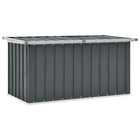 Tuinbox 129x67x65 cm gegalvaniseerd staal grijs