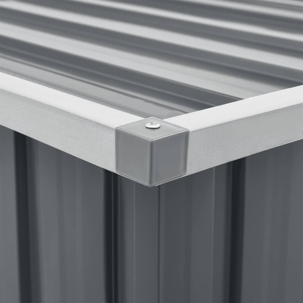 Tuinbox 129 x 67 x 65 cm Grijs