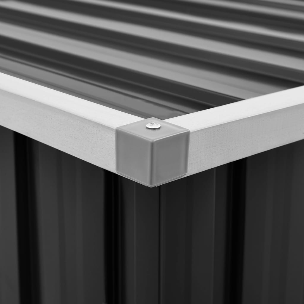 Tuinbox 129 x 67 x 65 cm Antraciet