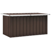 Garden Storage Box Brown 129x67x65 cm