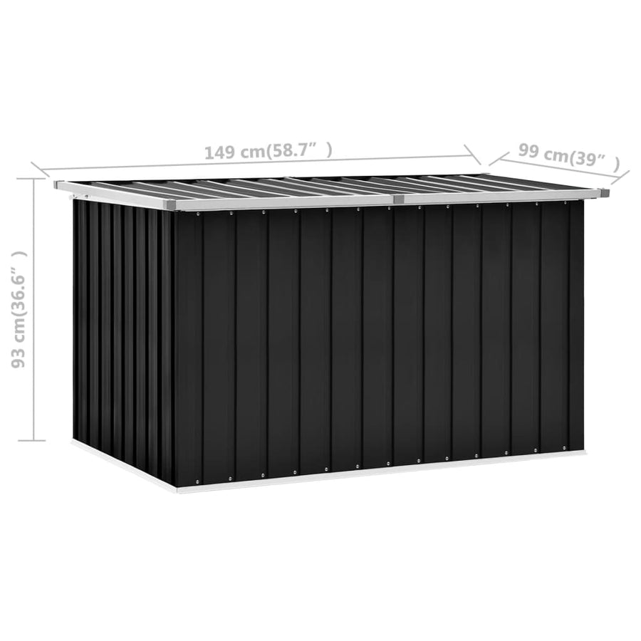 Tuinbox 149 x 99 x 93 cm Antraciet