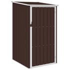 Garden Shed 87x98x159 cm Galvanized Steel Brown