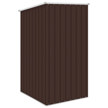 Tuinschuur 87X98X159 Cm Gegalvaniseerd Staal Bruin
